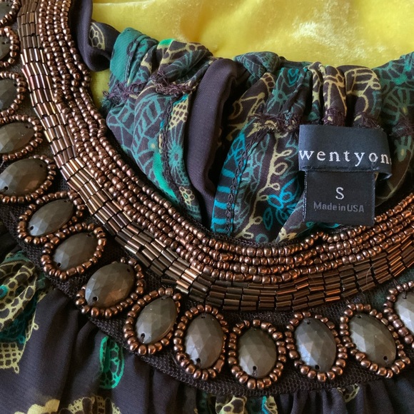 ZAPA Silk Skirt Brown Full Length - Picture 6 of 13